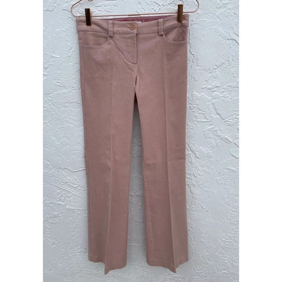 Trina Turk Womens Straight Leg Dress Pants Soft Pink Sz 2 - Picture 1 of 15